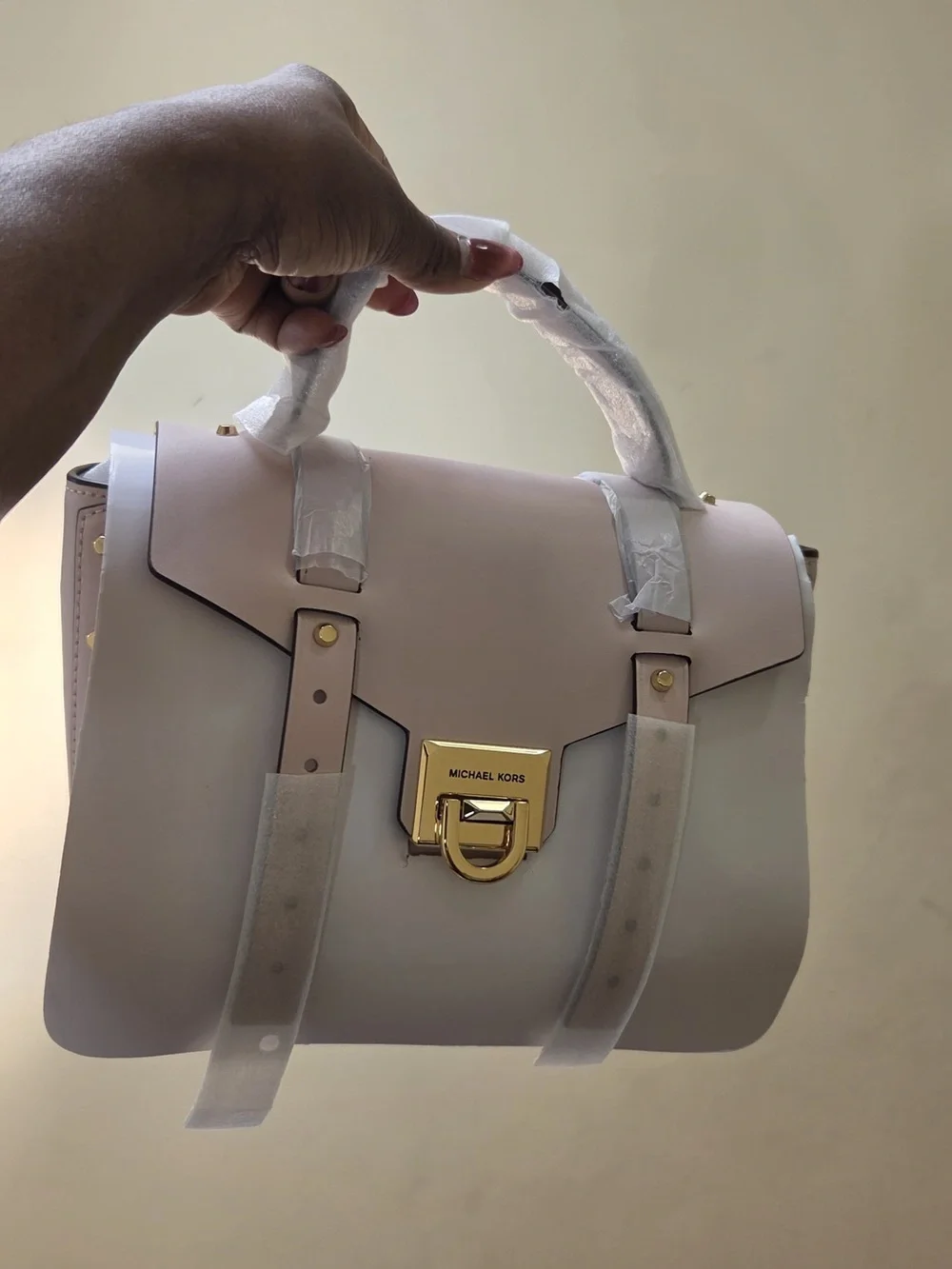 Michael Kors Manhattan Medium Leather Satchel